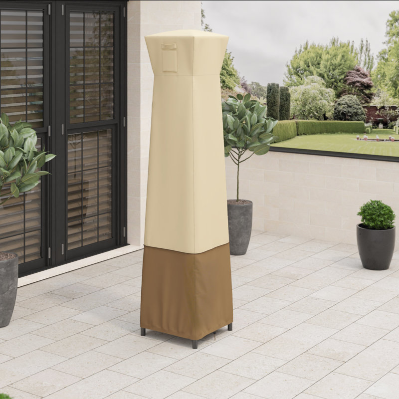 Patio Heater Cover With Zipper, Outdoor Pyramid Stand